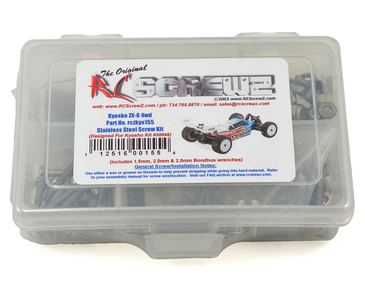 RC Screwz Kyosho Lazer ZX-6 4WD Buggy Stainless Steel Screw Kit – image 1
