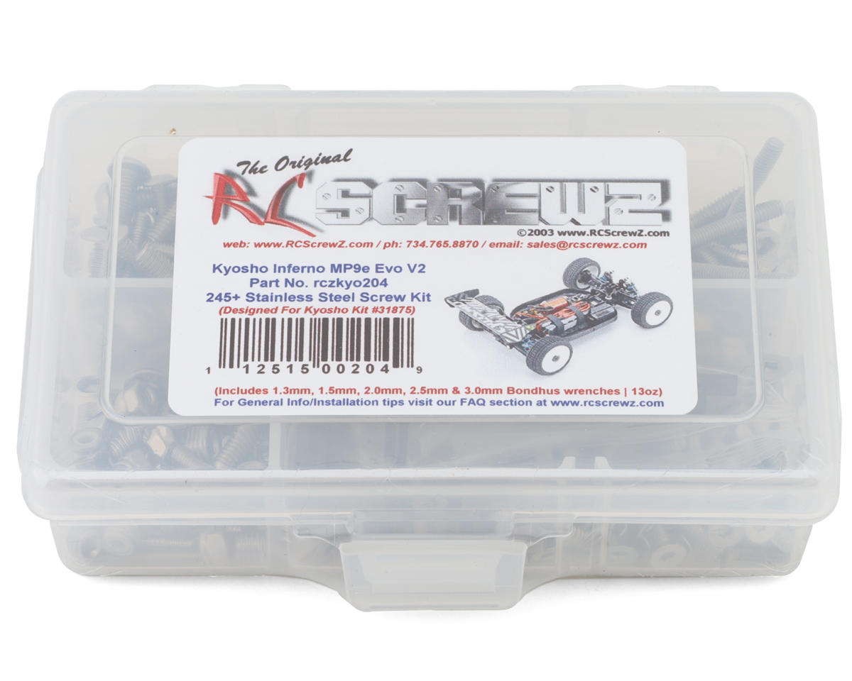 RC Screwz Kyosho Inferno MP9e EVO V2 Stainless Steel Screw Kit – image 1