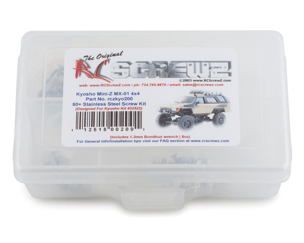 RC Screwz Kyosho Mini-Z MX-01 4x4 Stainless Steel Screw Kit – image 1