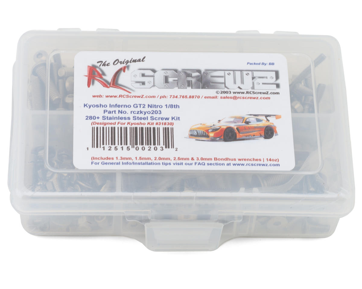 RC Screwz Kyosho Inferno GT2 Nitro Stainless Steel Screw Kit – image 1