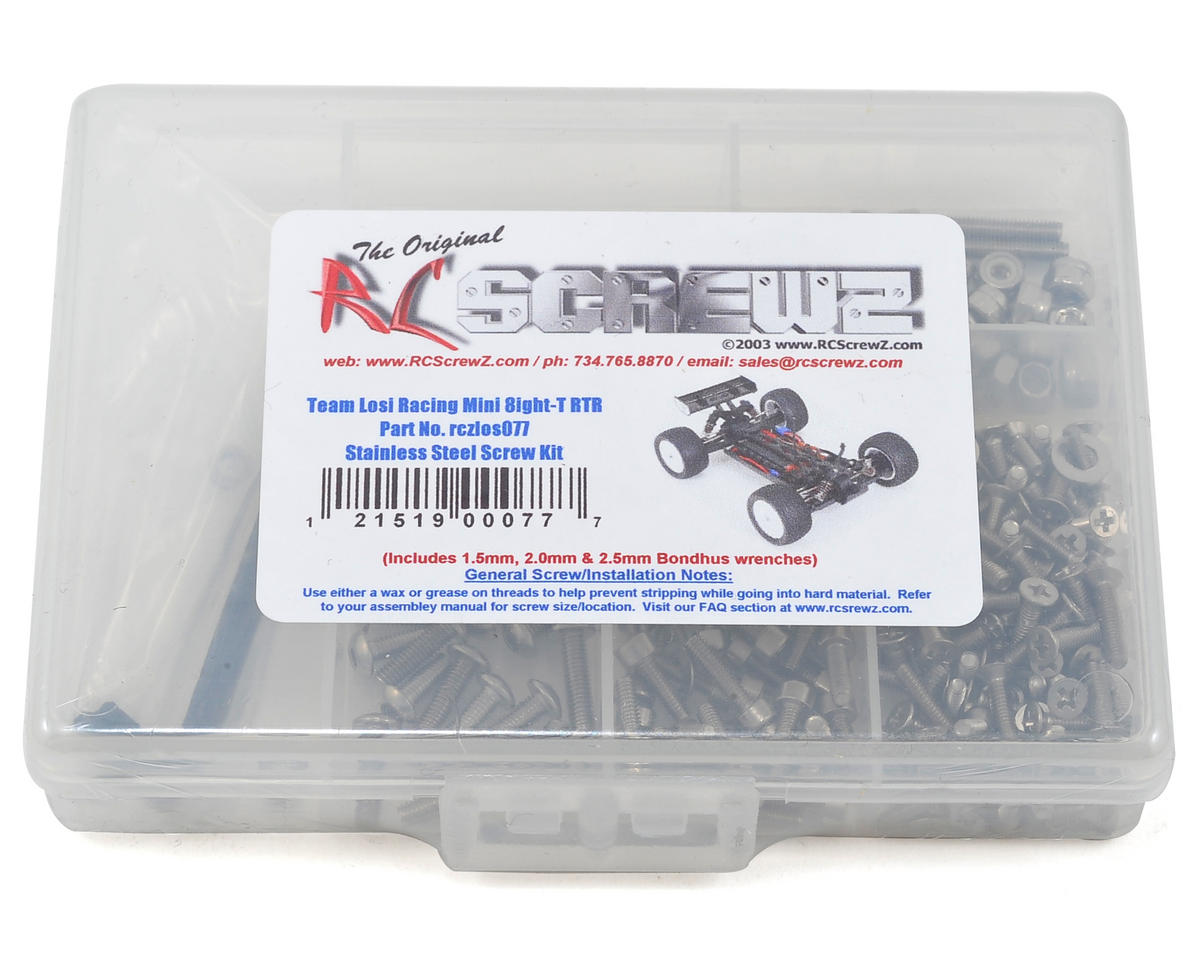 RC Screwz Losi Mini 8ight-T Stainless Steel Screw Kit – image 1
