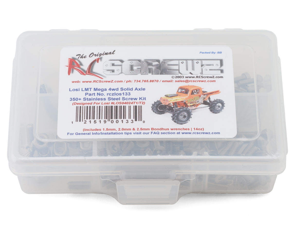 RC Screwz Losi LMT Mega 4WD Solid Axle Monster Truck Stainless Steel Screw Kit – image 1