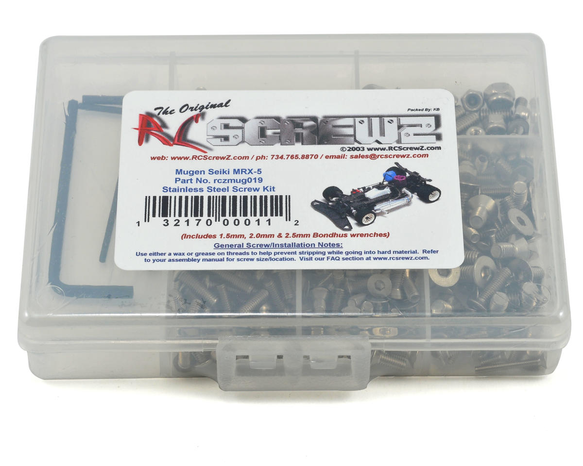 RC Screwz Mugen Seiki MRX-5 Stainless Steel Screw Kit – image 1