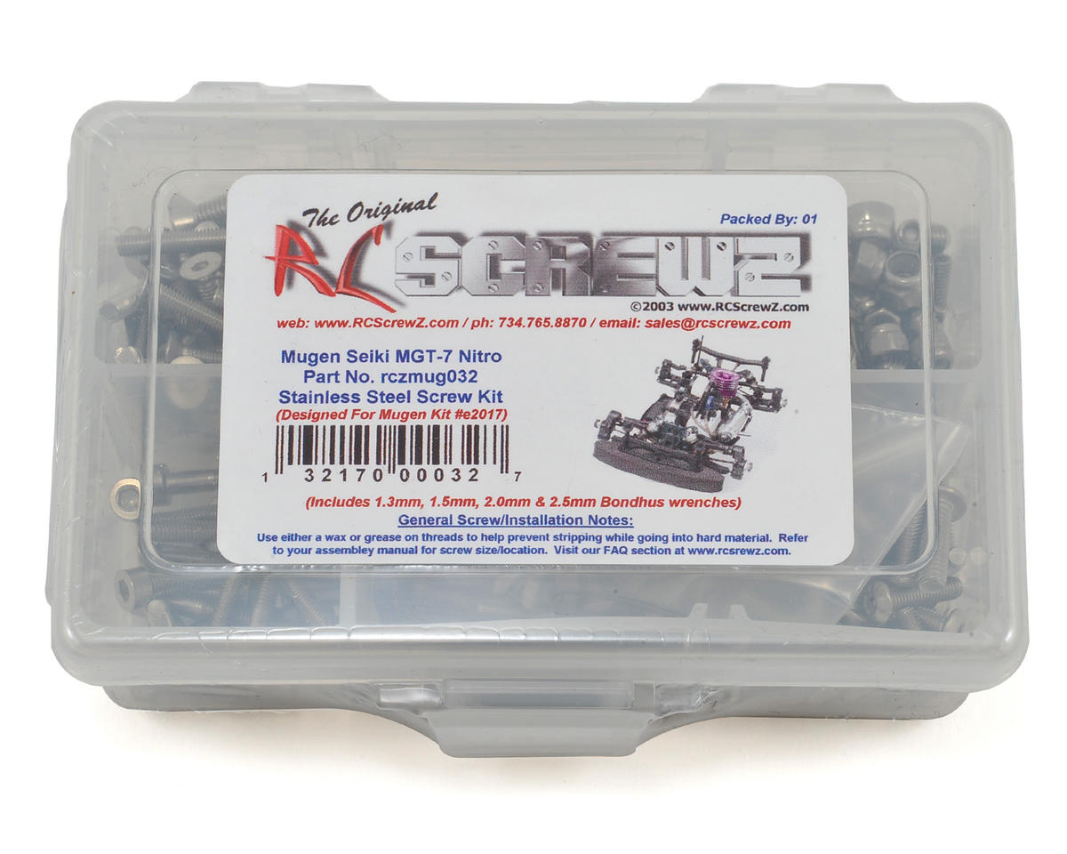 RC Screwz Mugen Seiki MGT7 Nitro Stainless Screw Kit – image 1
