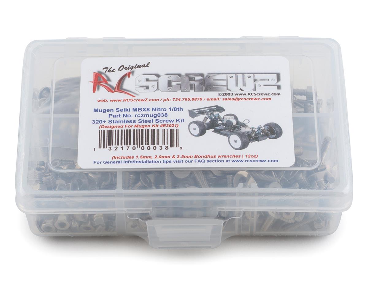 RC Screwz Mugen MBX8 Nitro 1/8th Truggy Stainless Screw Kit – image 1
