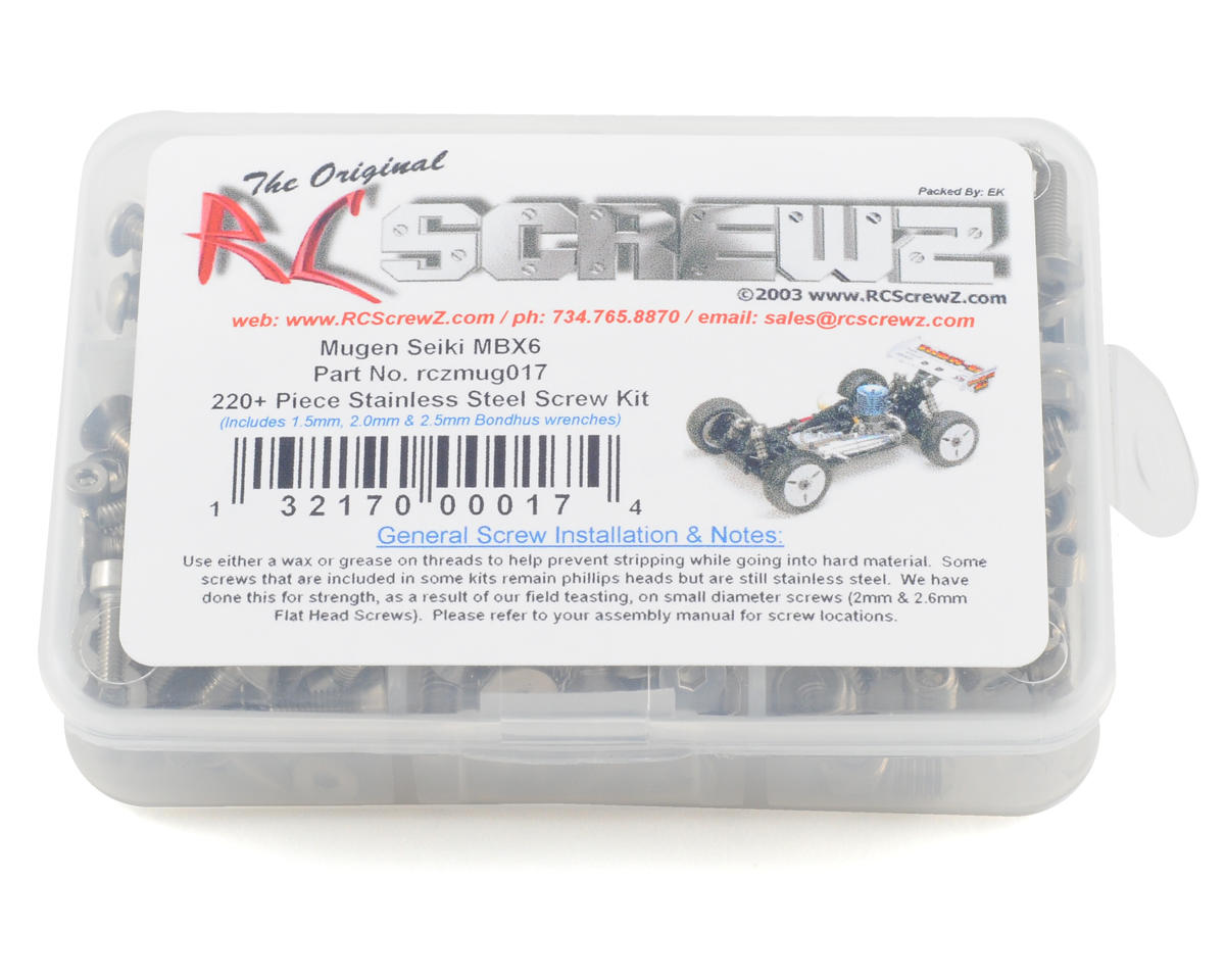 RC Screwz Mugen Seiki MBX-6 Stainless Steel Screw Kit – image 1