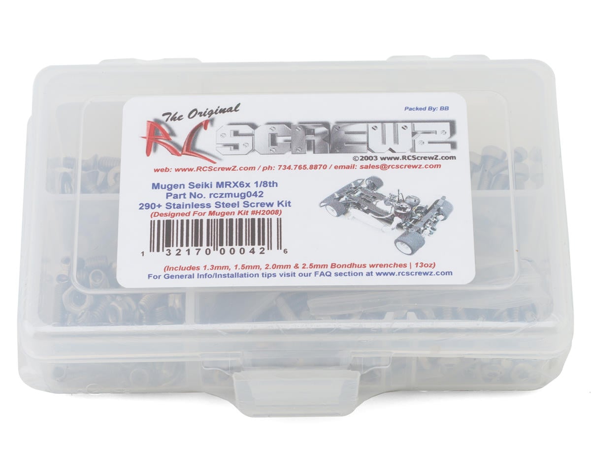 RC Screwz Mugen MRX6X Stainless Steel Screw Kit – image 1