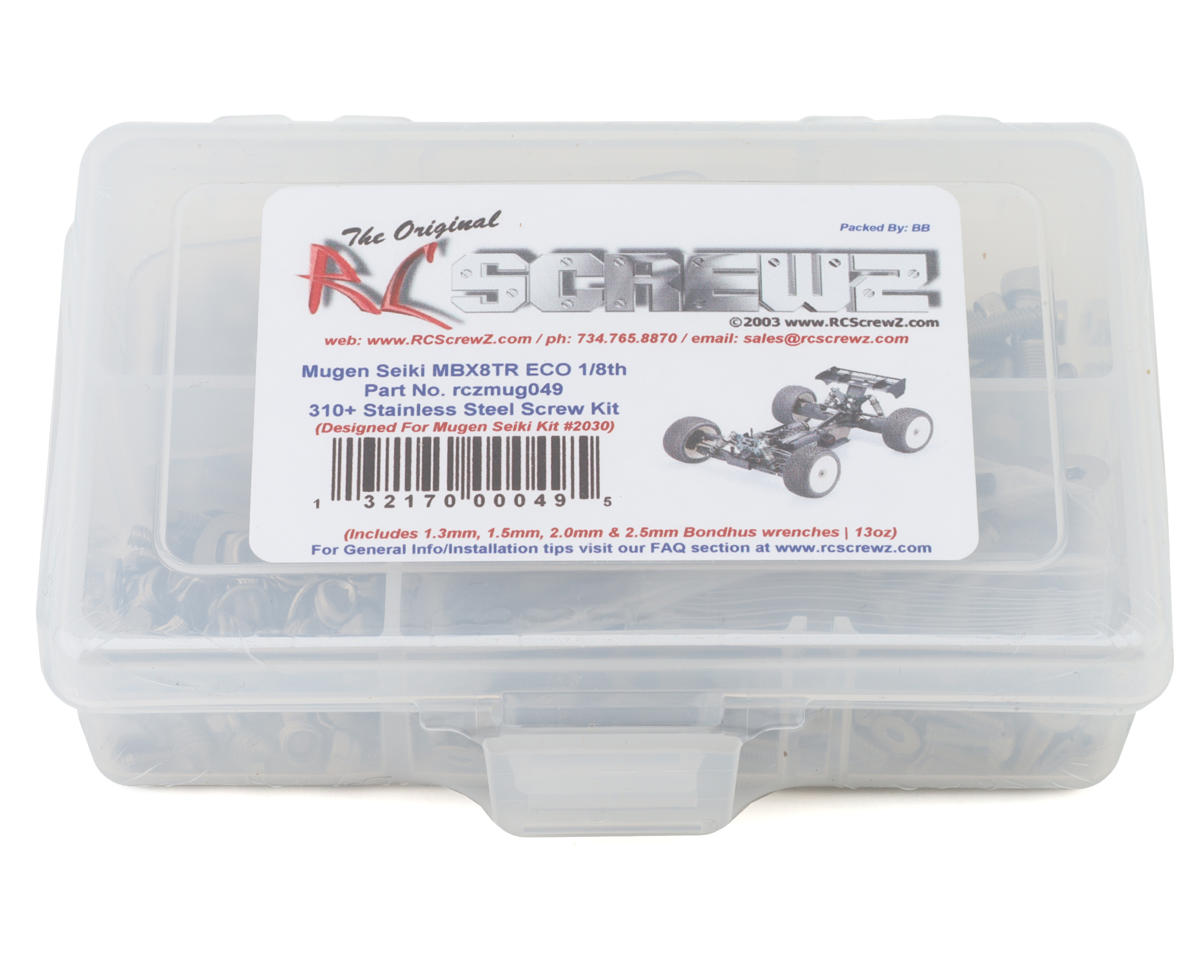 RC Screwz Mugen MBX8TR ECO Stainless Steel Screw Kit – image 1