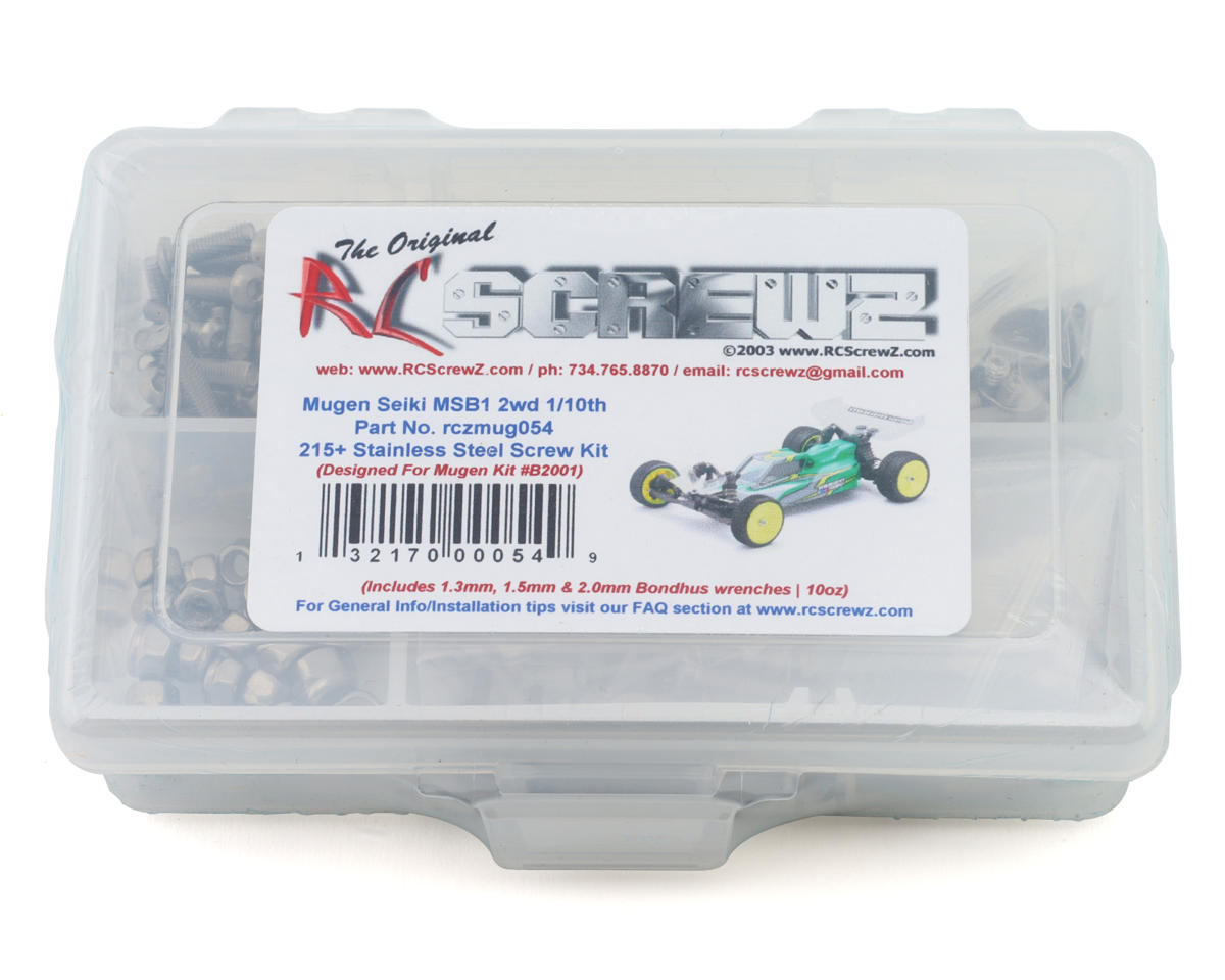 RC Screwz Mugen Seiki MSB1 1/10 2WD Buggy Stainless Steel Screw Kit – image 1