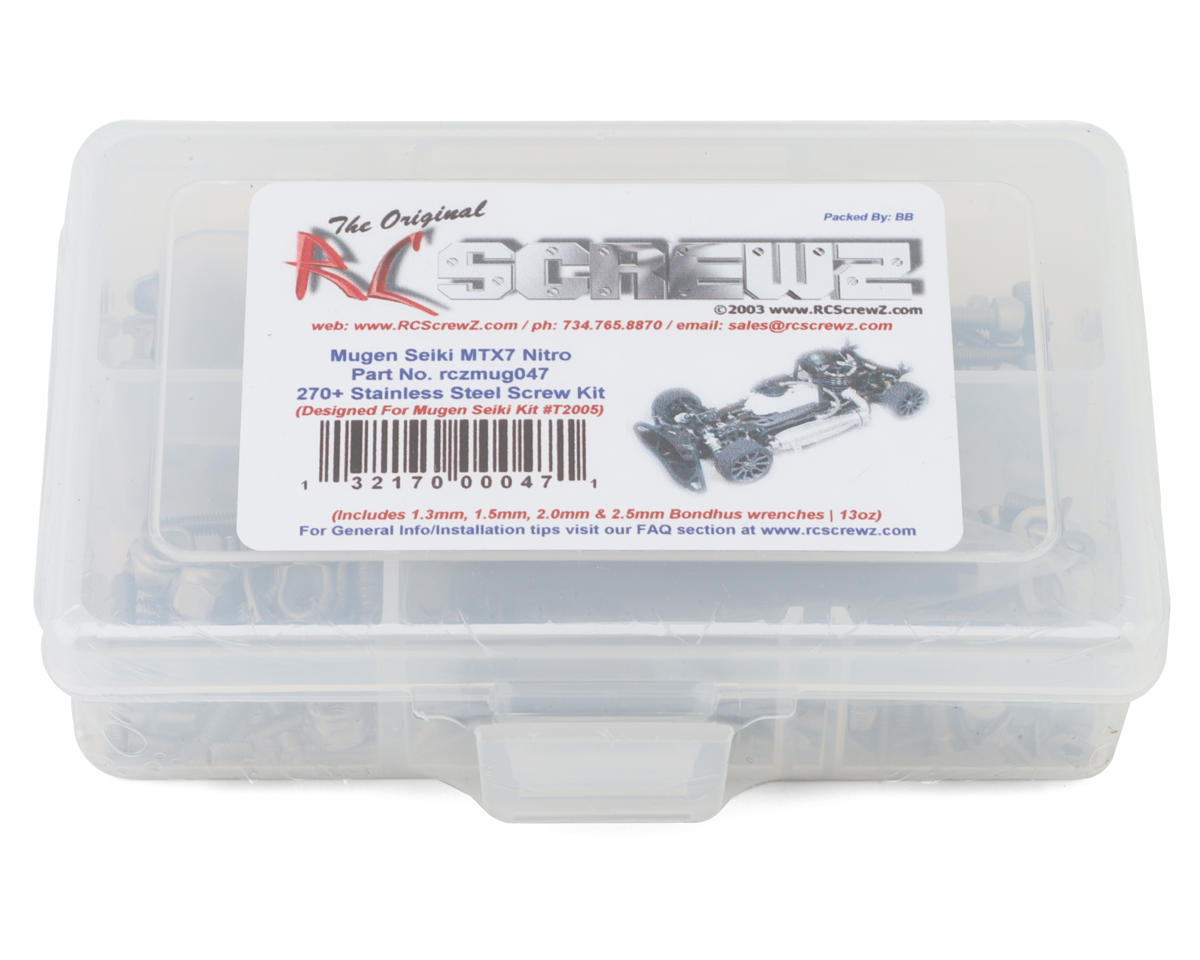 RC Screwz Mugen MTX7 Stainless Steel Screw Kit – image 1