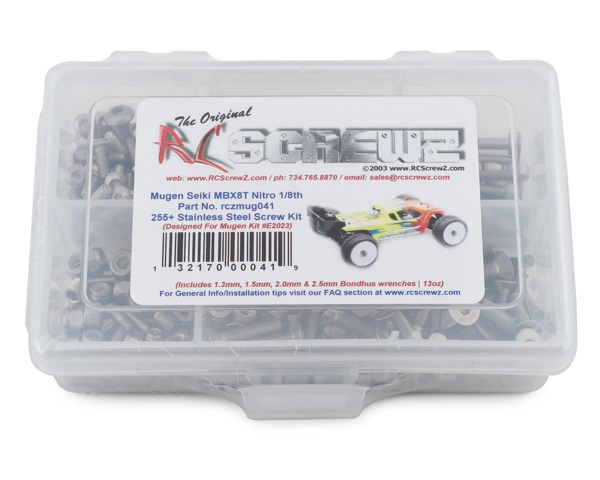 RC Screwz Mugen Seiki MBX8T Stainless Steel Screw Kit – image 1