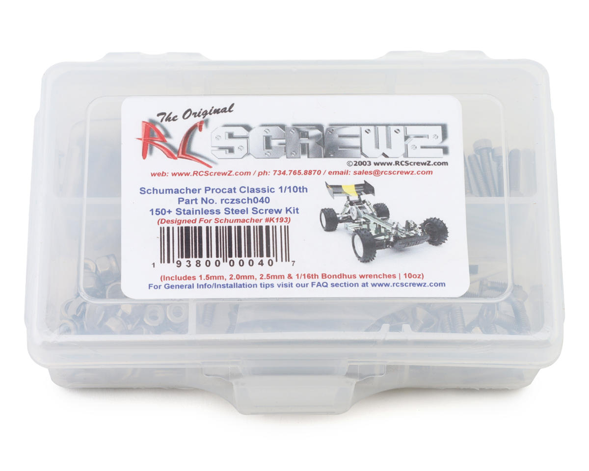 RC Screwz Schumacher ProCat Classic Stainless Steel Screw Kit – image 1