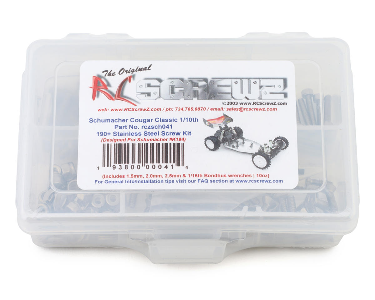 RC Screwz Schumacher Cougar Classic Stainless Steel Screw Kit – image 1