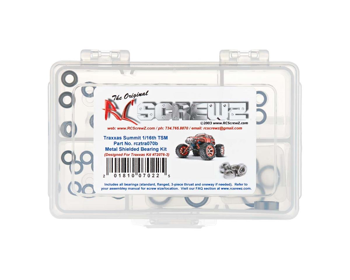 RC Screwz Metal Shielded Bearing Kit For Traxxas® 1/16 Summit® TSM® – image 1