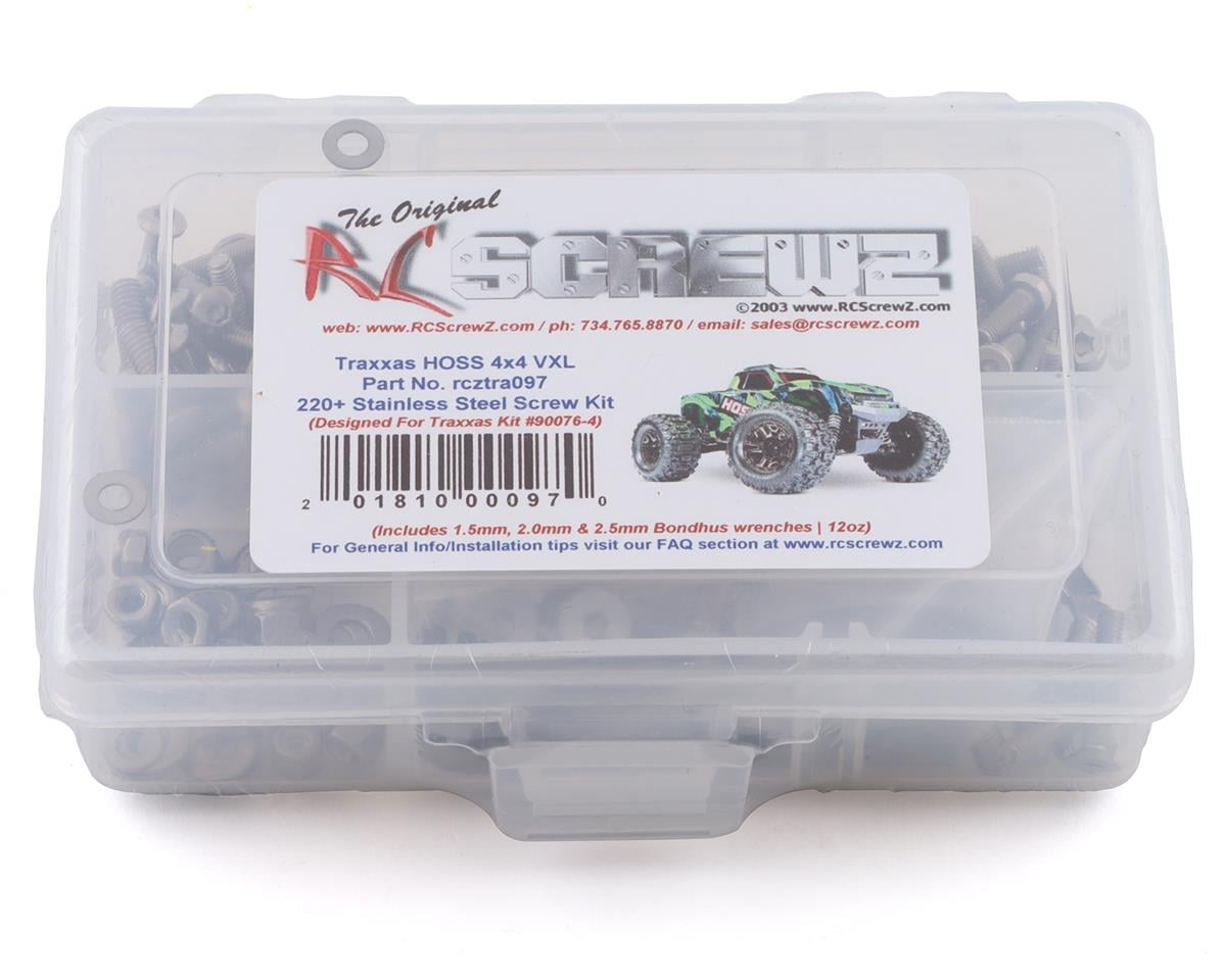 RC Screwz Stainless Steel Screw Kit for Traxxas HOSS 4x4 VXL – image 1