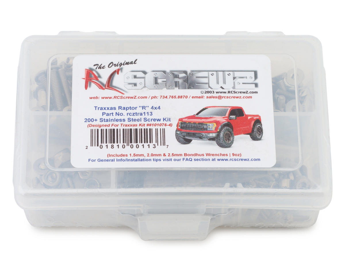 RC Screwz Stainless Steel Screw Kit for Traxxas Ford F-150 Raptor R 4x4 – image 1