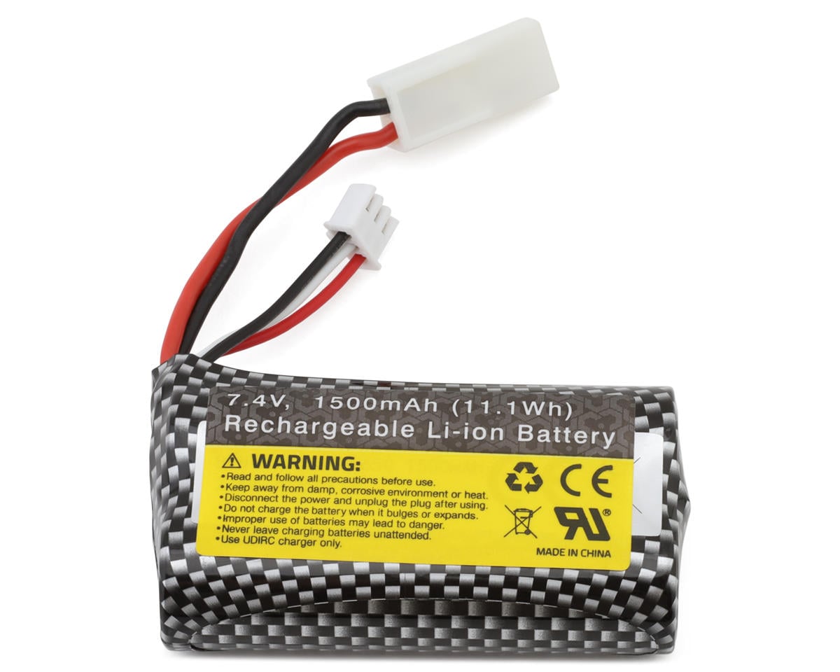 UDI RC 2S LiPo Battery (7.4V/1500mAh) w/Mini Tamiya Connector – image 1