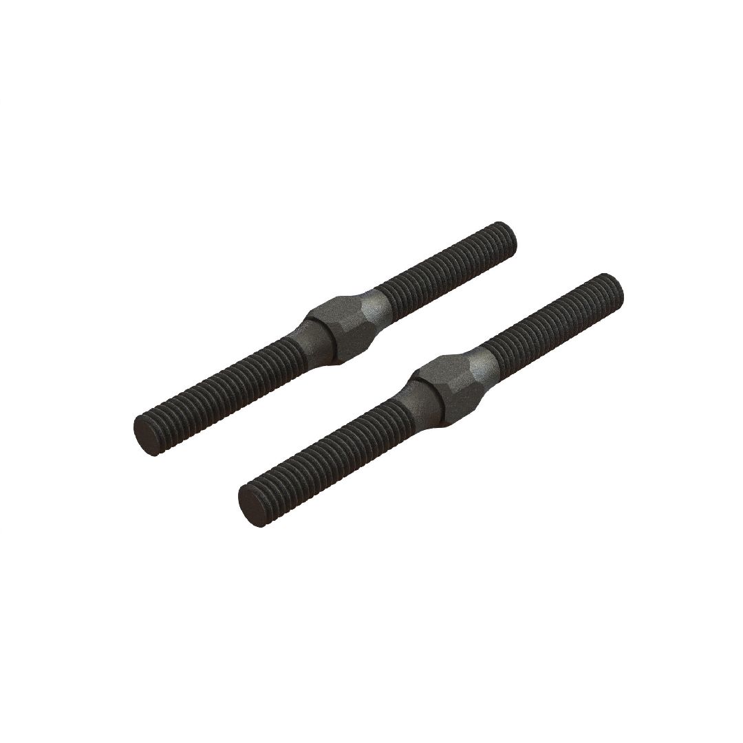 Arrma AR330542 Steel Turnbuckle M4x48mm Black (2) – image 1