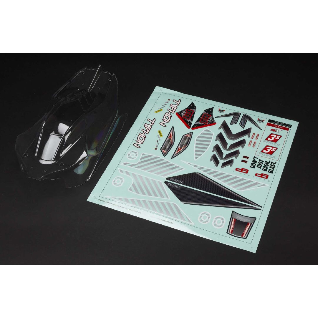 Arrma AR402270 Typhon 4x4 Clear Body with Decals – image 1