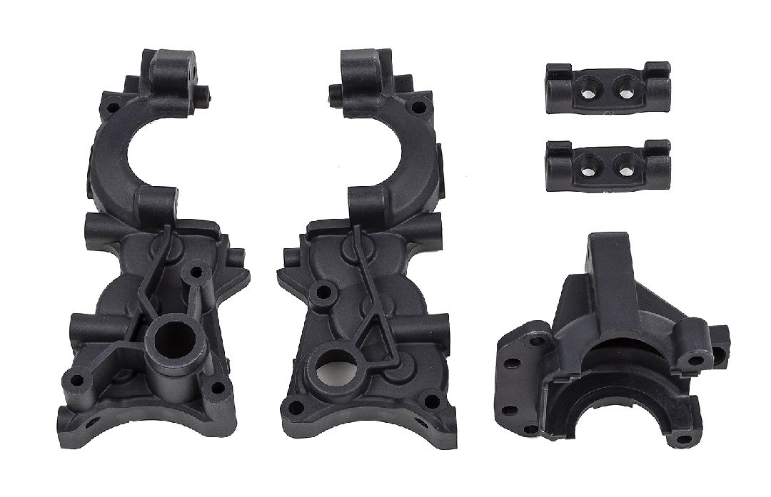 Team Associated RC10B7 FT Gearbox, carbon – image 1