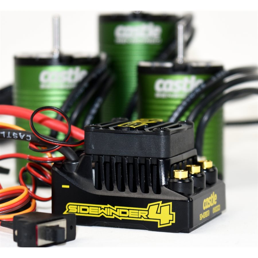 Castle SW4, 12.6v, 2a BEC, WP Sensorless ESC w/ 1406-6900 Motor – image 1