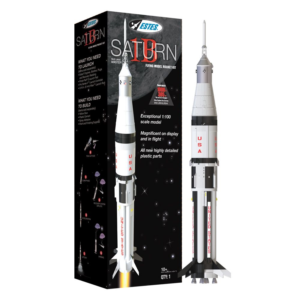 Estes Rockets Saturn 1B (Scale 1/100 Scale) (English Only) – image 1