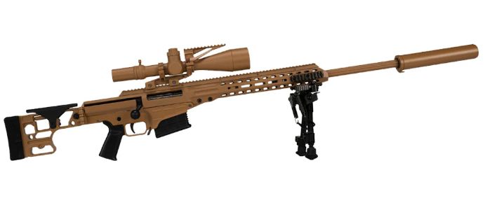 GoatGuns BARRETT MK22 Metal Diecast Model Assembly Kit - Tan – image 1