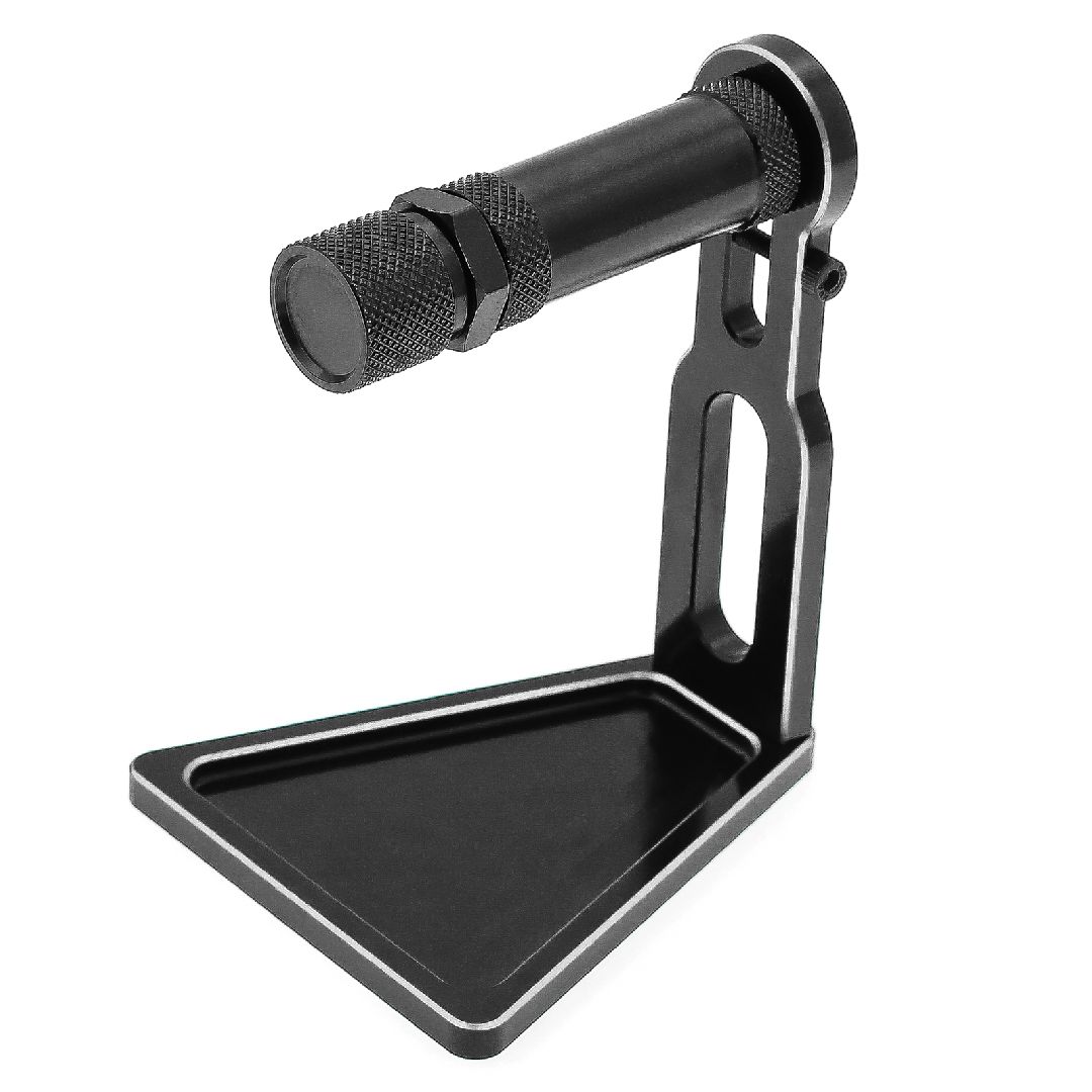 Hobby Details Tire Balancer Stand/Base (12mm to 17mm) - Blk/Slv – image 1