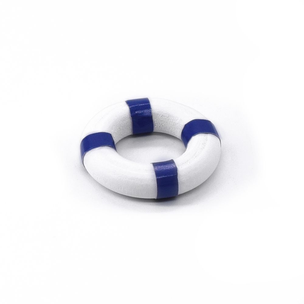 Hobby Details Mini Beach Lifebuoy Decorations for 1/24 (1)(Blue) – image 1