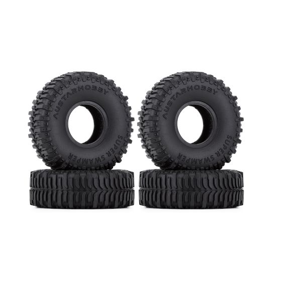 Hobby Details 1.0" Tire Set, TRX-4M 1/18 Car (4) 2.17" OD – image 1