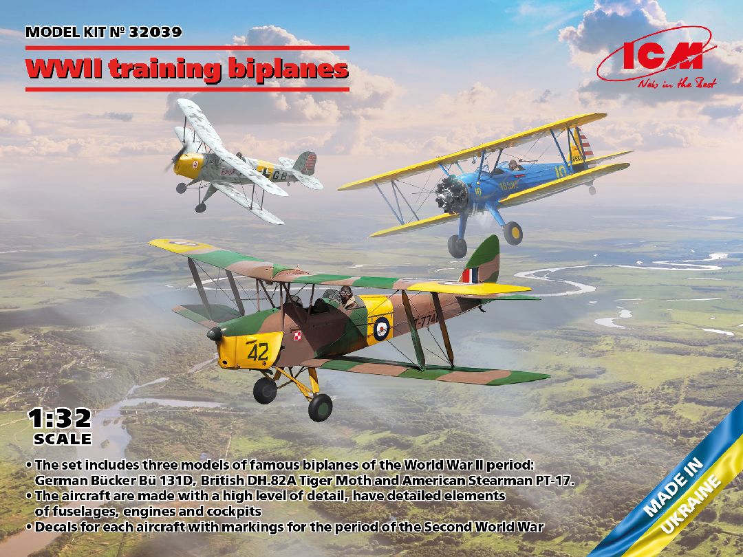 ICM 1/32 WWII training biplanes – image 1