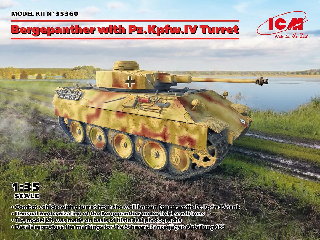 ICM 1/35 Bergepanther with Pz.Kpfw.IV Turret – image 1