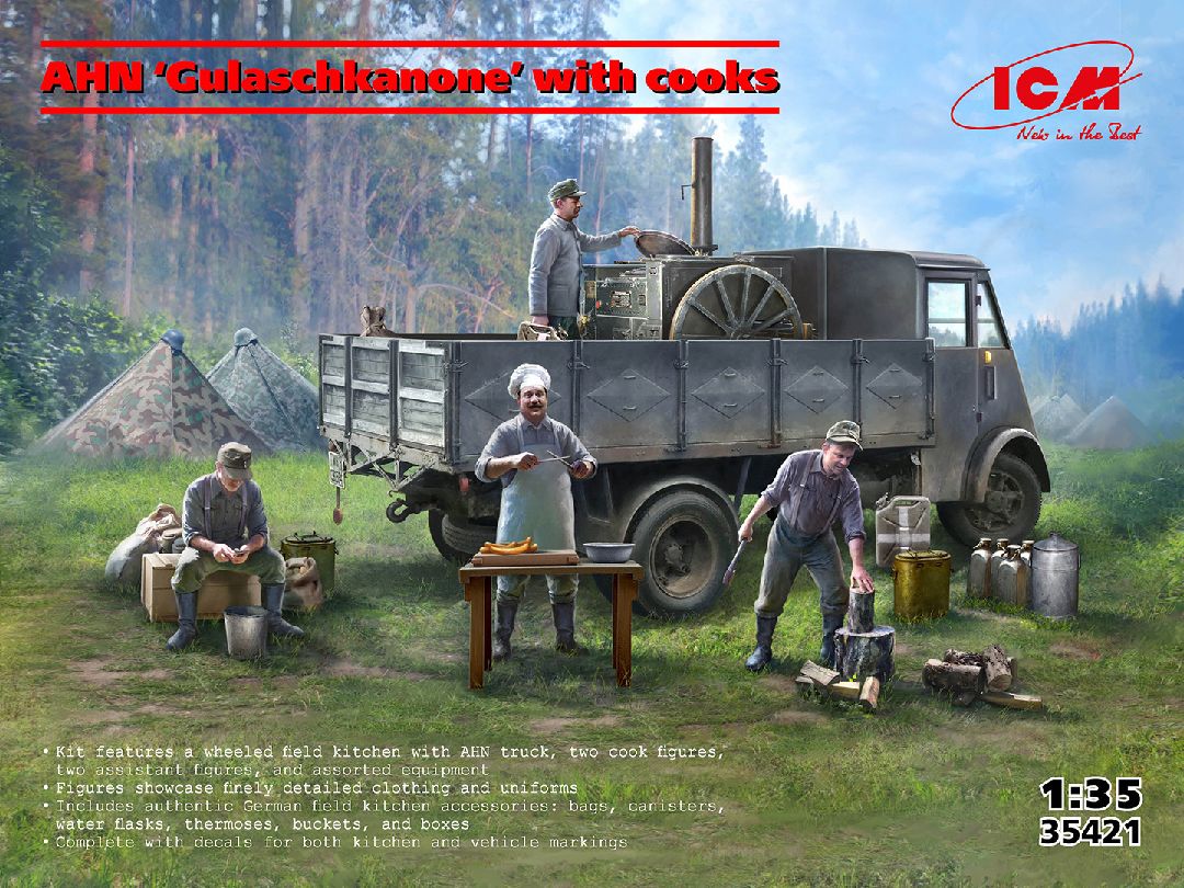 ICM 1/35 AHN 'Gulaschkanone' with cooks – image 1