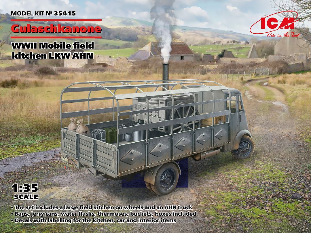 ICM 1/35 AHN 'Gulaschkanone', WWII German mobile field kitchen – image 1