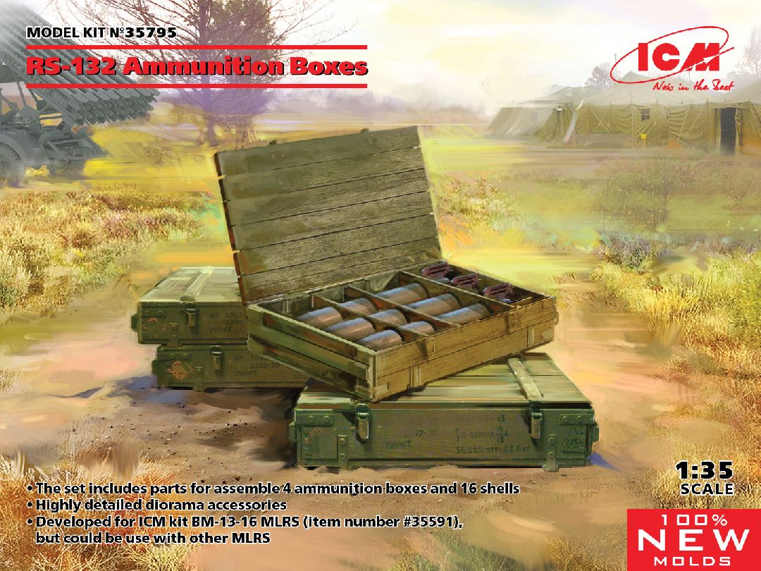 ICM 1/35 RS-132 Ammunition Boxes – image 1