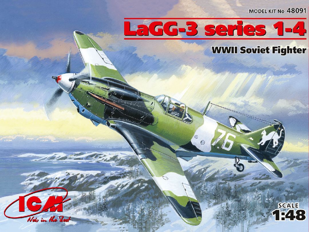 ICM 1/48 LaGG-3 series 1-4, WWII Soviet Fighter – image 1