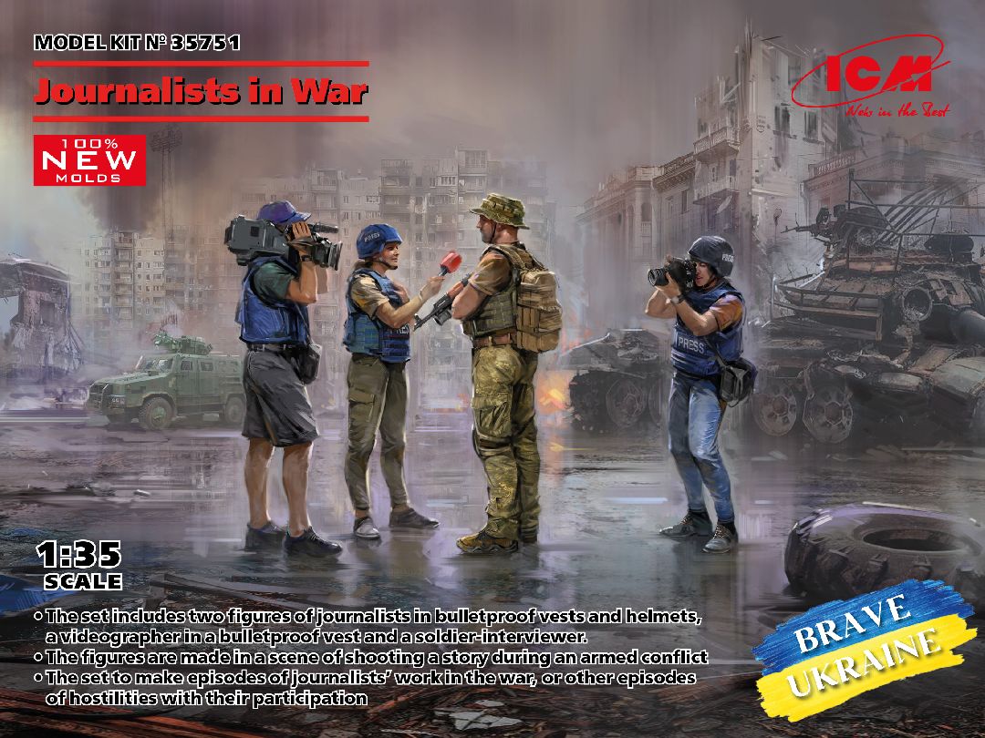 ICM 1/35 Journalists in War (4 figures) – image 1