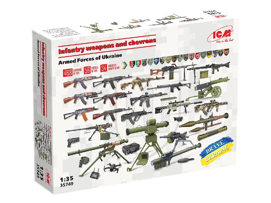 ICM 1/35 Infantry weapons and chevrons of Ukraine – image 1