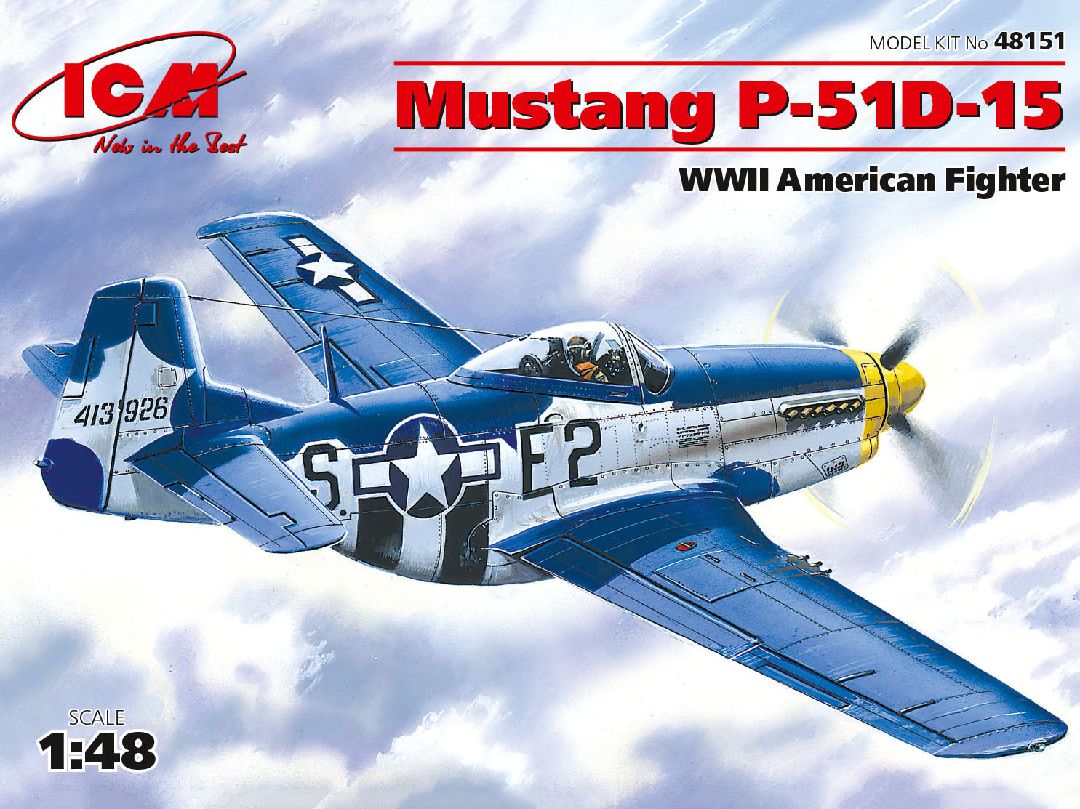 ICM 1/48 Mustang P-51D-15, WWII American Fighter – image 1