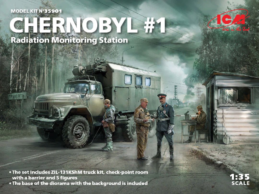 ICM 1/35 Chernobyl#1. Radiation Monitoring Station – image 1