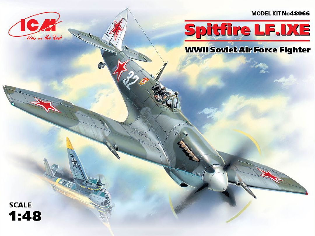 ICM 1/48 Spitfire LF.IXE, WWII Soviet Air Force Fighter – image 1