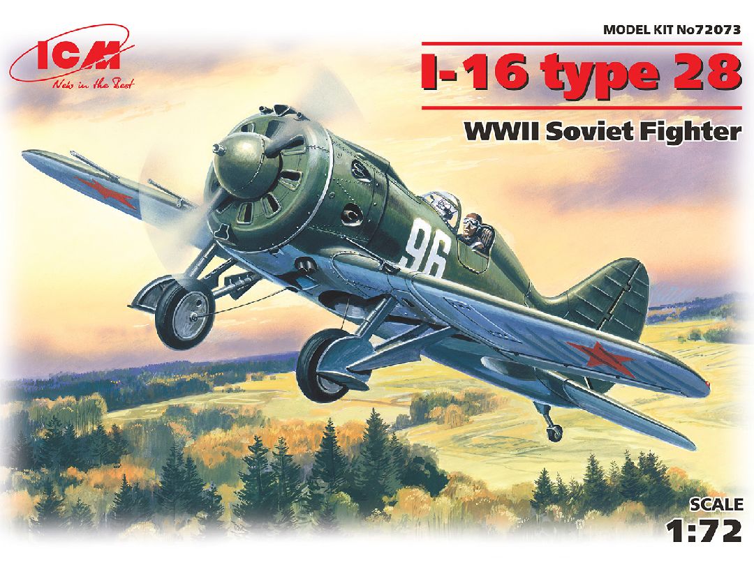 ICM 1/72 I-16 type 28, WWII Soviet Fighter – image 1