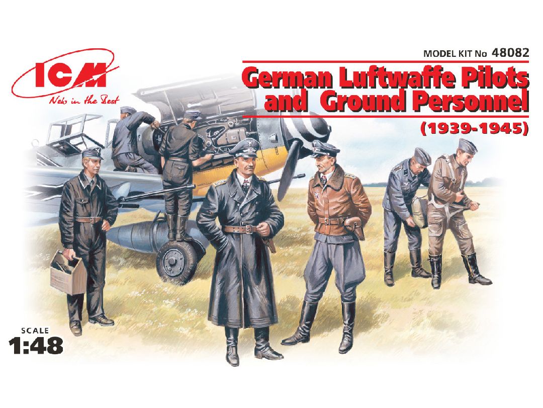 ICM 1/48 German Luftwaffe Pilots & Ground Personnel (1939-1945) – image 1