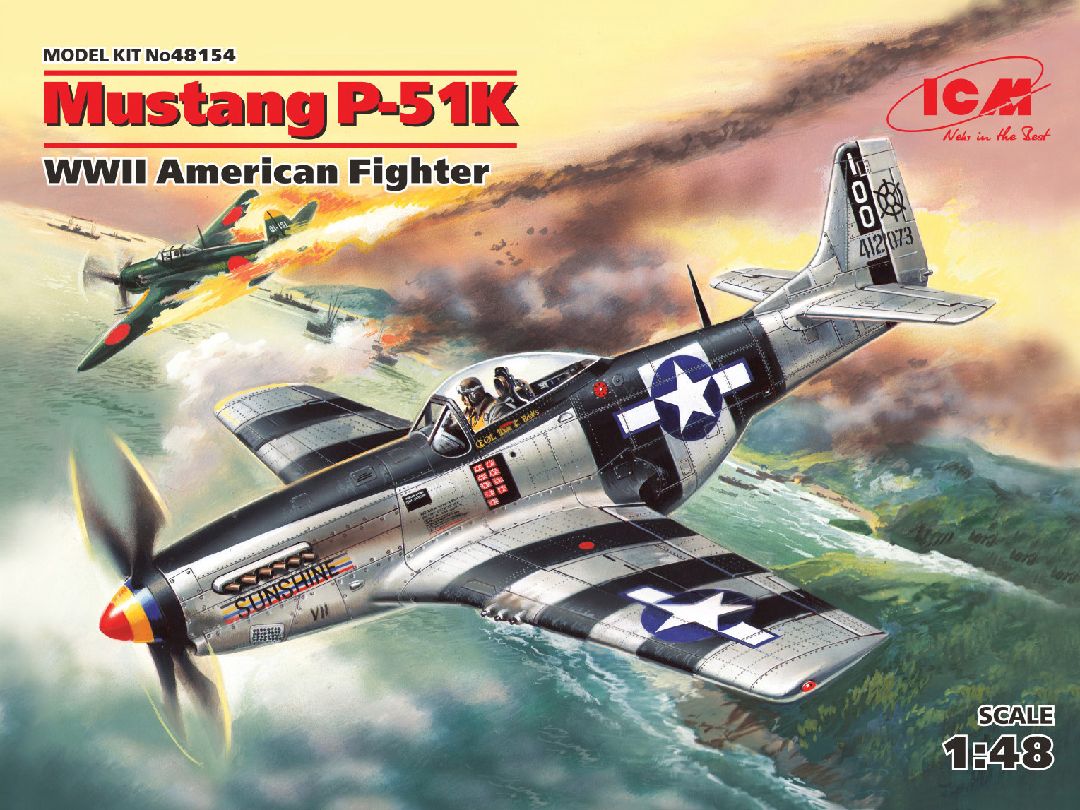 ICM 1/48 Mustang P-51K, WWII American Fighter – image 1