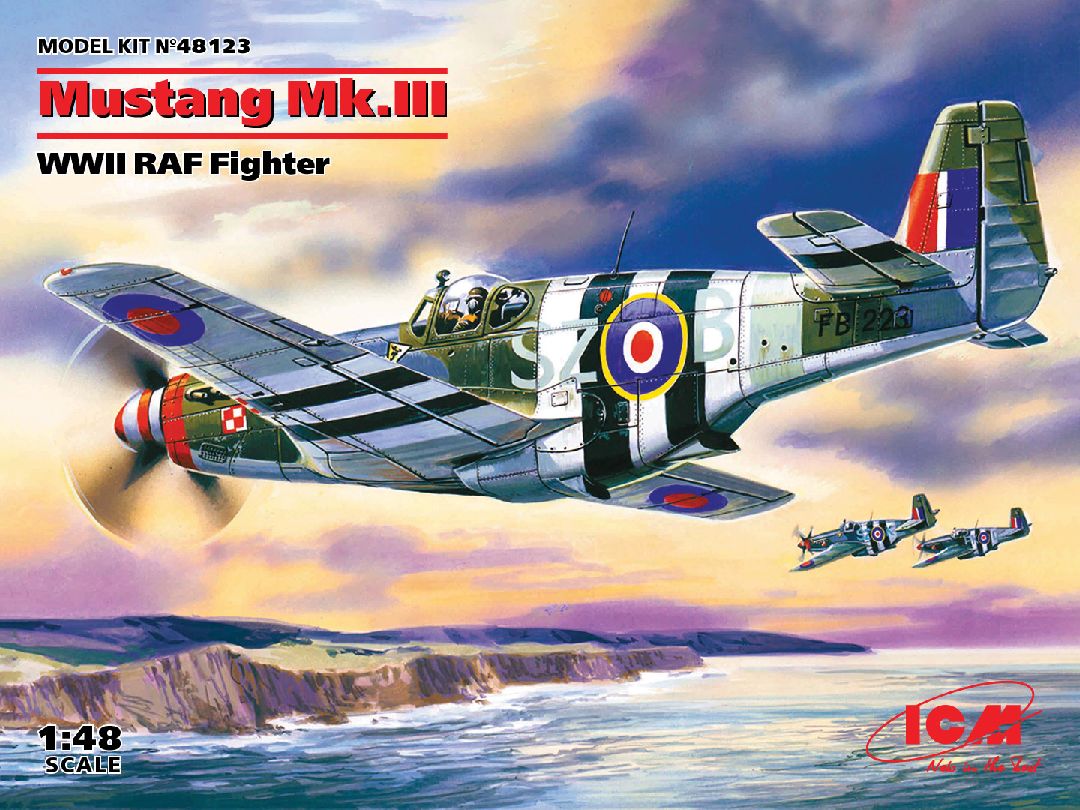 ICM 1/48 Mustang Mk.III, WWII RAF Fighter – image 1