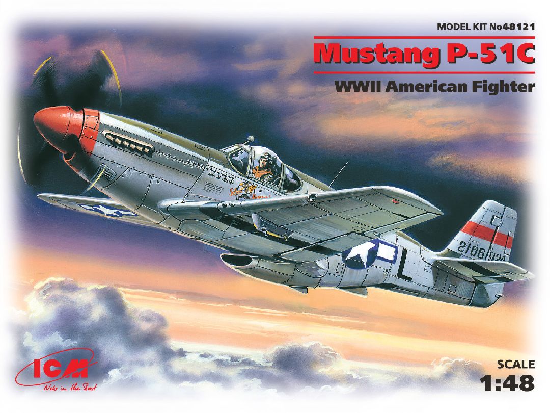 ICM 1/48 Mustang P-51C, WWII American Fighter – image 1