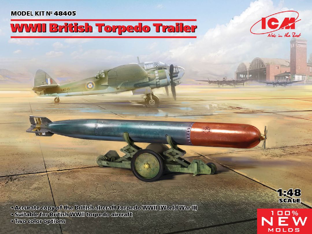 ICM 1/48 WWII British Torpedo Trailer – image 1