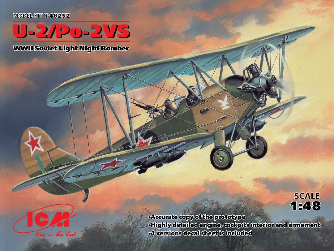 ICM 1/48 U-2/Po-2VS, WWII Soviet Night Light Bomber – image 1