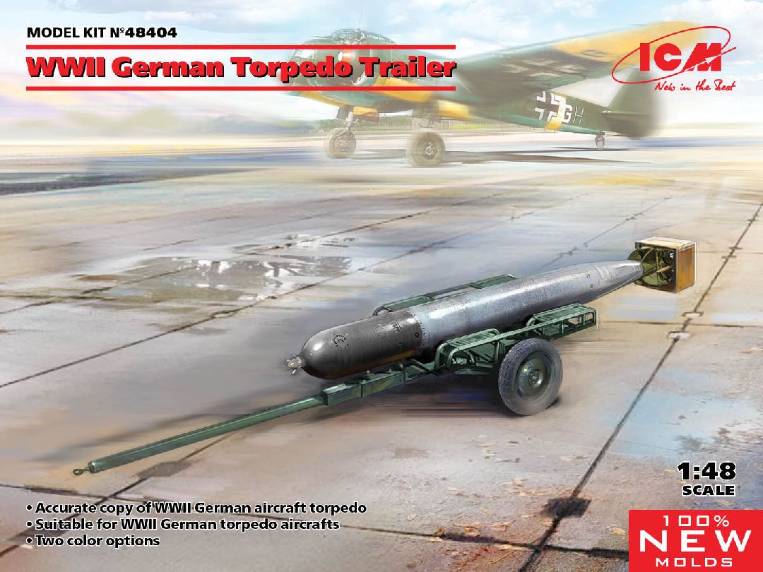 ICM 1/48 WWII German Torpedo Trailer – image 1