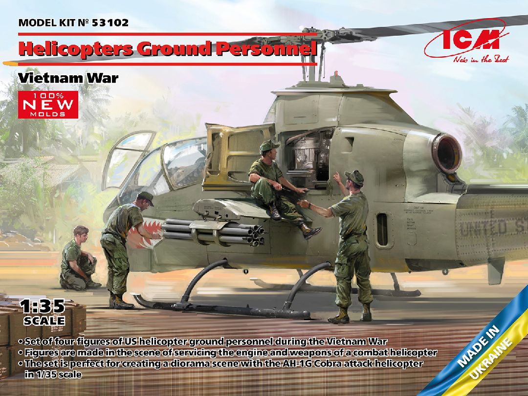 ICM 1/35 Helicopters Ground Personnel (Vietnam War) – image 1